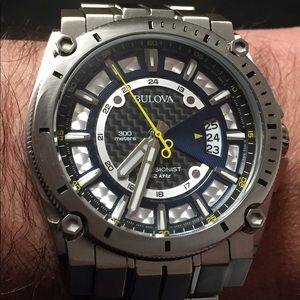 Men’s Stainless Steel Bulova Precisionist Watch